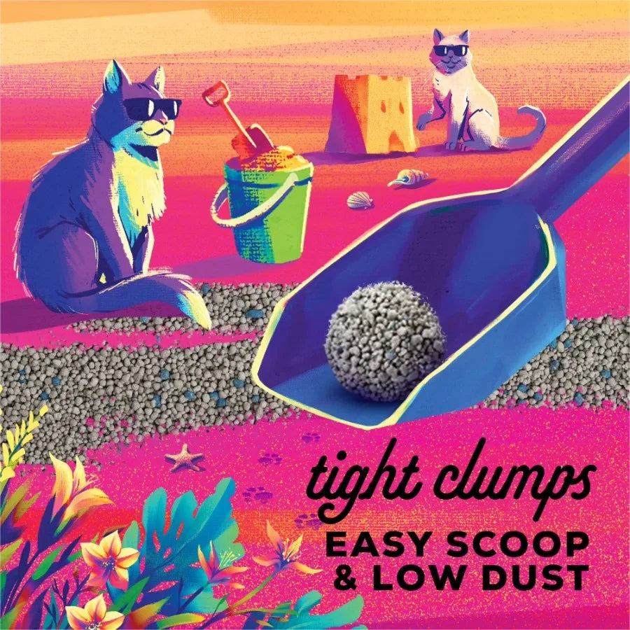 ICUTE-Purina Tidy Cats Clumping Odor Control Cat Litter, Bahama Sunset Scent, 20 lb Jug