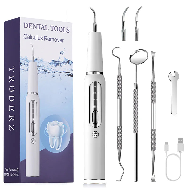 Ultrasonic Toothbrush Dog Calculus Remover, Pet Tooth Scaler, Tooth Cleaning Tool Plaque Pet Dental Care Kit Pet Tartar Remover