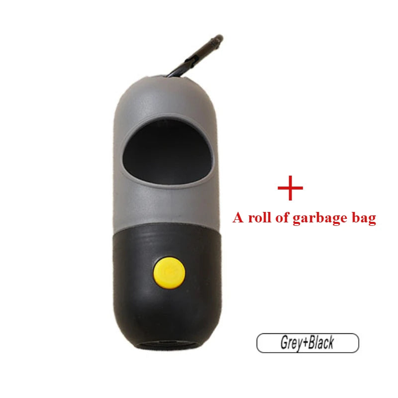 Led Light Dog Poop Bags Dispenser Degradable Waste Bag Outdoor Portable Pet Trash Bags Dog Cat Cleaning Supplies Accessories
