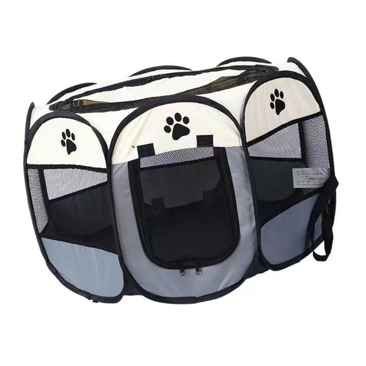 Foldable Soft Kennel Portable Dog/Cat Crate Breathable Spacious Space Easy to Clean Enclosed Foldable Soft Kennel for Cats Dogs
