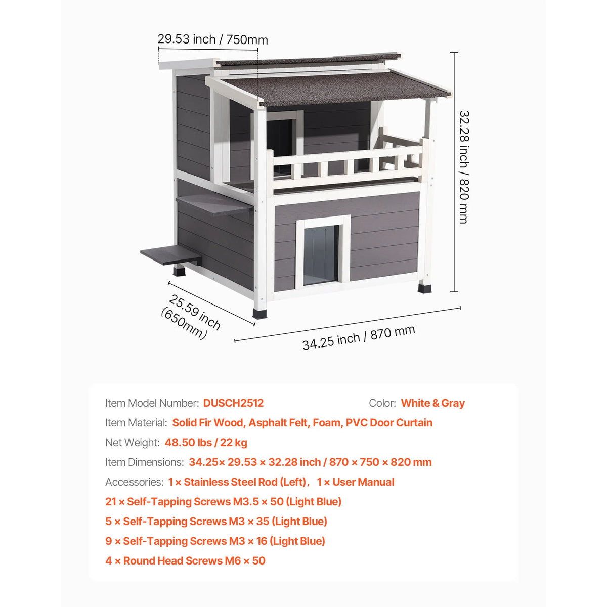 SucceBuy Heated Cat House Insulated Wooden House for Outdoor Cats with Heating Pad Openable Asphalt Roof for 1-3 Cats in Winter