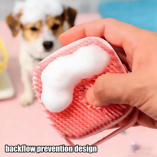 Pet Bath Gloves for Dogs & Cats Soft Silicone Massage Brush Gloves for Grooming Bathing & Fur Cleaning