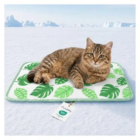 Dog Cooling Mat for Dogs and Cats, Soft Breathable Cooling Pad for Dog Bed, 23"x18" Self Cooling Crate Mat for Dogs, No Gel Was