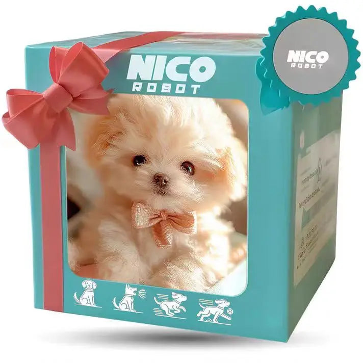 The 2026 upgraded version of the simulated puppy robot, an extremely realistic electric bionic dog toy, featuring automatic walking, barking, and wagging tail functions, is an interactive electronic pet for children. It comes