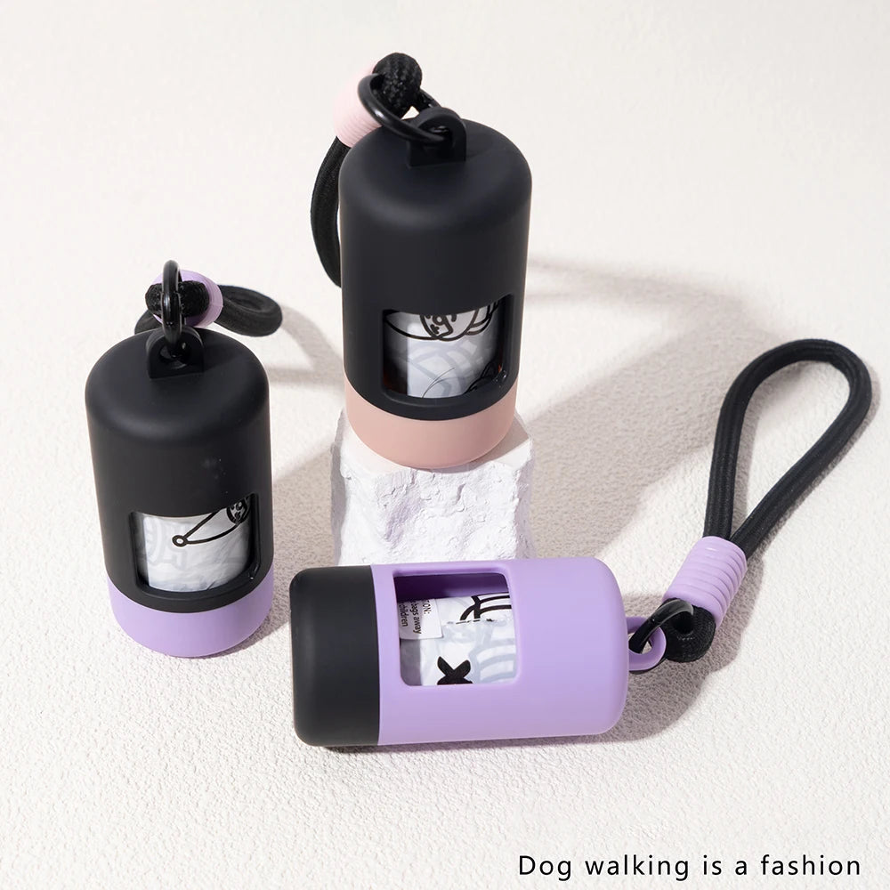 Pet Poop Scooper Bag Portable Pet Waste Bag Dispenser Color Matching Dog Garbage Holder Dispensers Cleaning Supplies Accessories