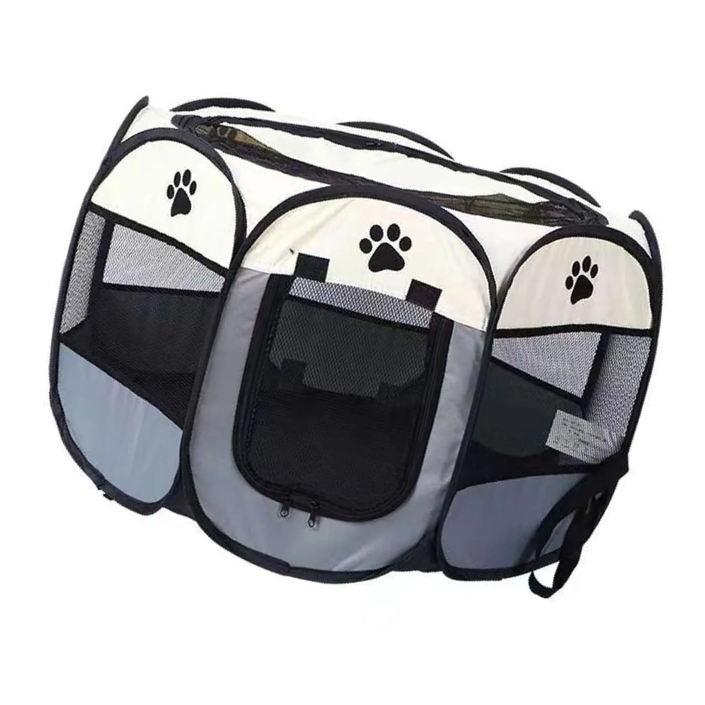 Foldable Soft Kennel Portable Dog/Cat Crate Breathable Spacious Space Easy to Clean Enclosed Foldable Soft Kennel for Cats Dogs