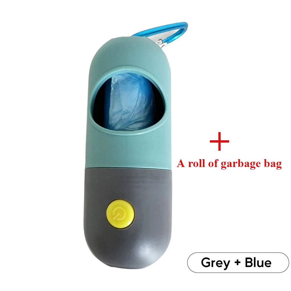 Led Light Dog Poop Bags Dispenser Degradable Waste Bag Outdoor Portable Pet Trash Bags Dog Cat Cleaning Supplies Accessories