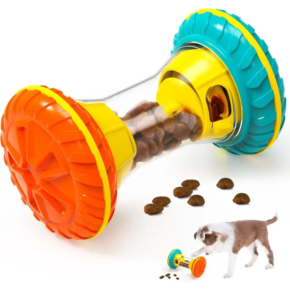 Interactive Dog Toys, Dog Puzzle Toys, Smart Dog Enrichment Toys to Keep Them Busy, Treat Dispensing Toy Slow Puzzle Feeder, Yel