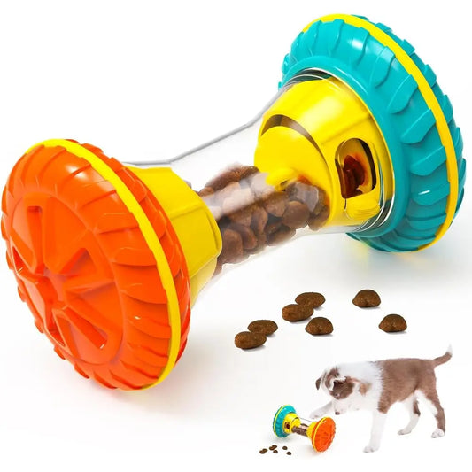 Interactive Dog Toys, Dog Puzzle Toys, Smart Dog Enrichment Toys to Keep Them Busy, Treat Dispensing Toy Slow Puzzle Feeder, Yel