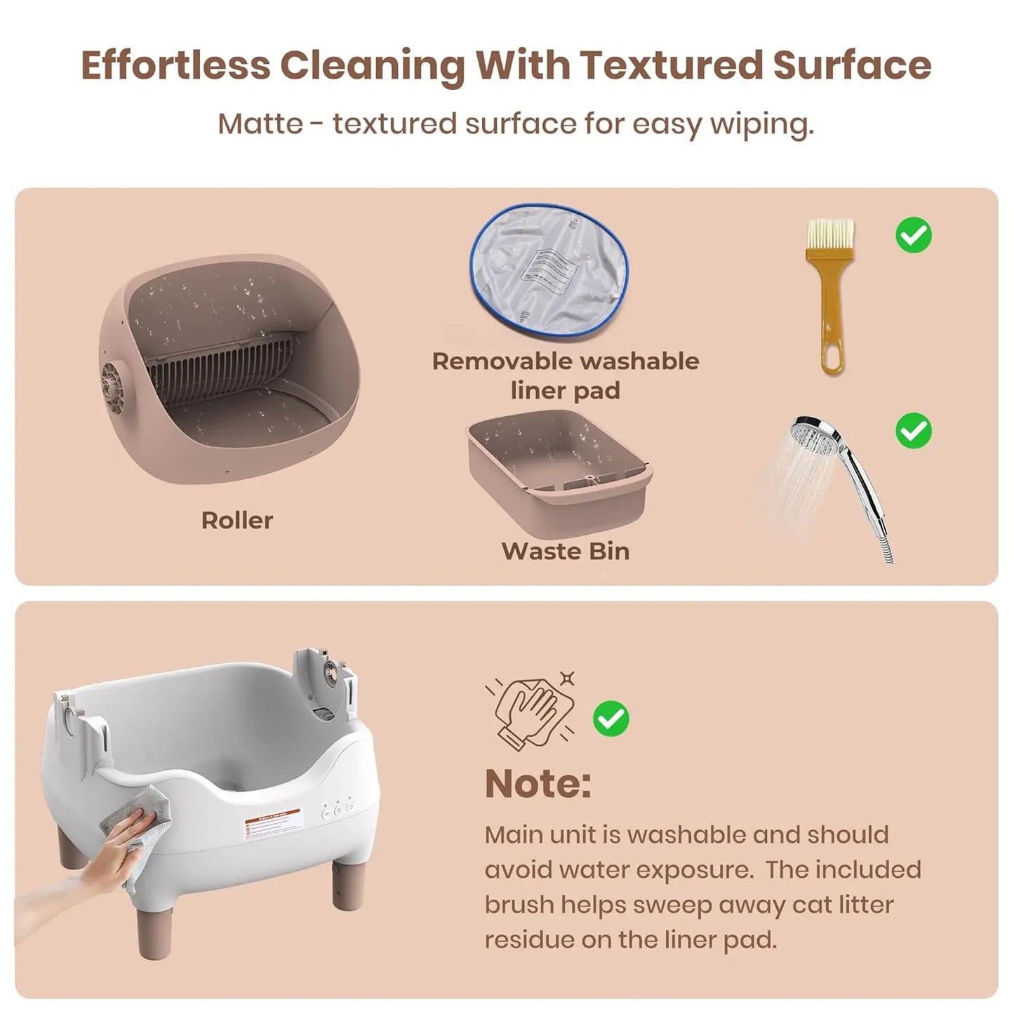 Automatic Litter Box Open Top: Self Cleaning Cat Litter Box Smart with WiFi App Control, Extra Large & Safety, Customized
