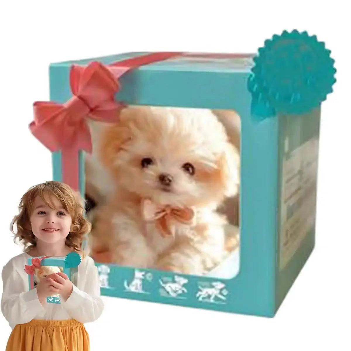 The 2026 upgraded version of the simulated puppy robot, an extremely realistic electric bionic dog toy, featuring automatic walking, barking, and wagging tail functions, is an interactive electronic pet for children. It comes