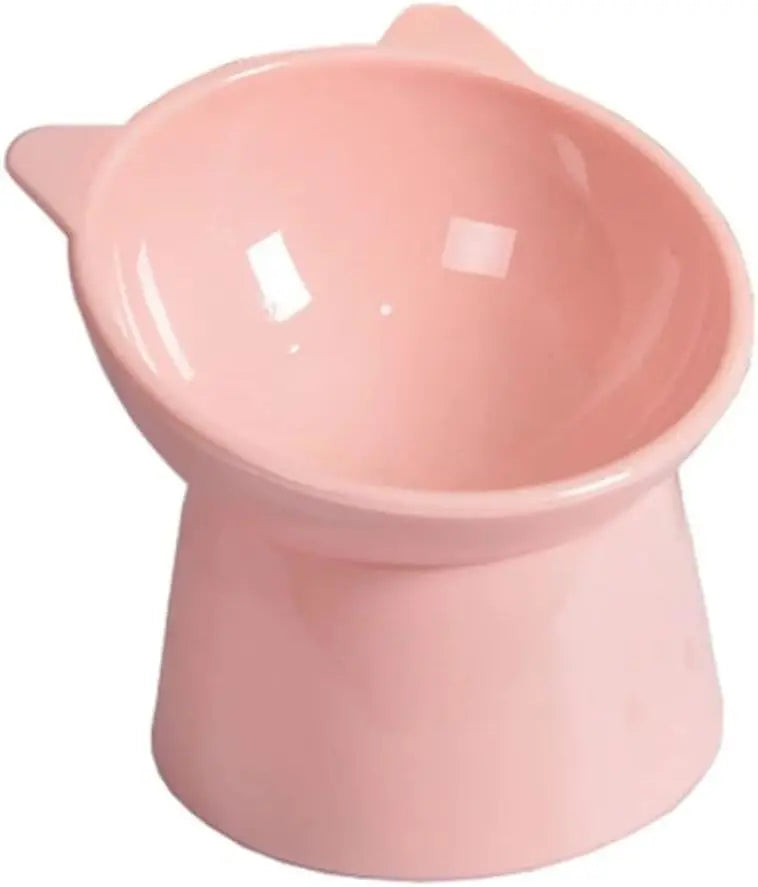 New Nordic style square mouth double-ear high-leg cat bowl pet supplies design cat bowl anti-tip feeding and drinking bowl