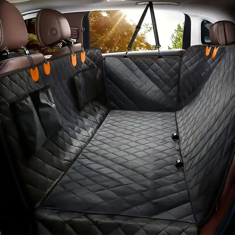 Dog Car Seat Cover for Pets 100% Waterproof Seat Cover Hammock Scratch Proof Nonslip Durable Soft Back Seat Cover for Cars Truck