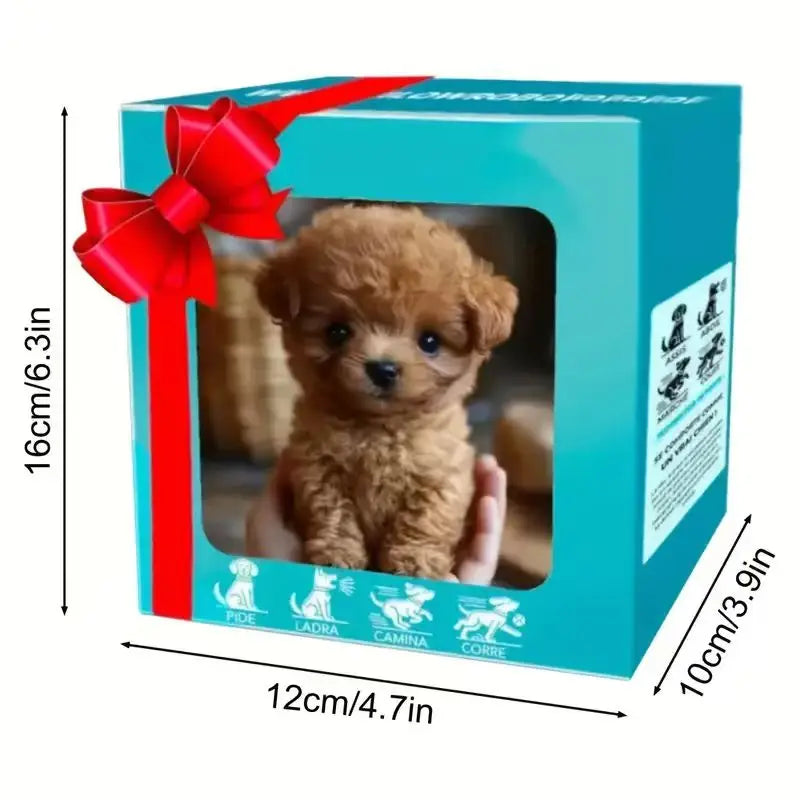 The 2026 upgraded version of the simulated puppy robot, an extremely realistic electric bionic dog toy, featuring automatic walking, barking, and wagging tail functions, is an interactive electronic pet for children. It comes
