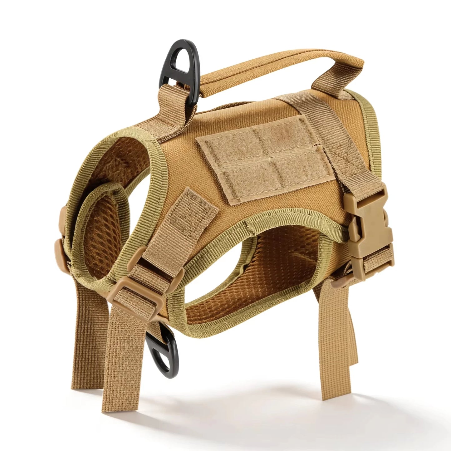Tactical Cat Harness Vest and Leash Set Adjustable Escape Proof Soft Mesh with Handle Outdoor Walking Pet Training Supplies