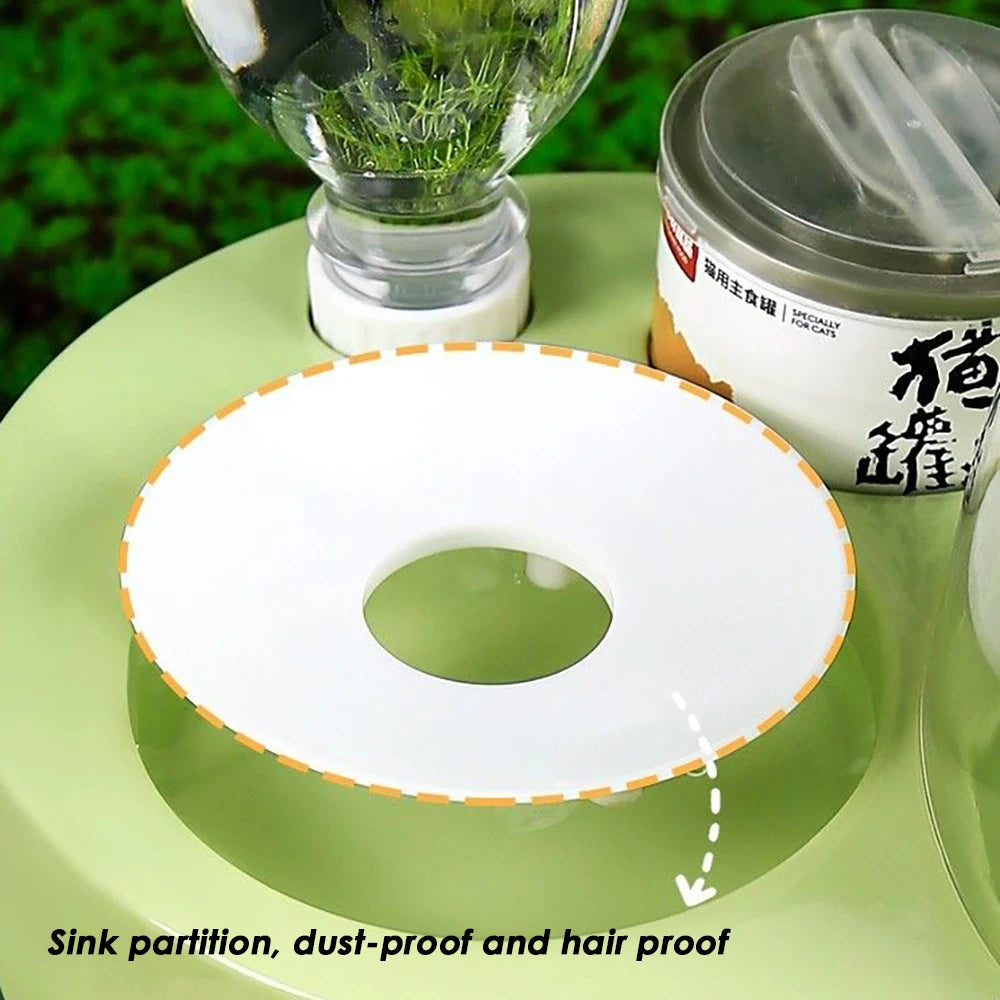Cat Bowl Stainless Steel Inner Double Bowl Automatic Drinking Water Basin Pet Drinking Water Feeding Two-in-one Feeding Set