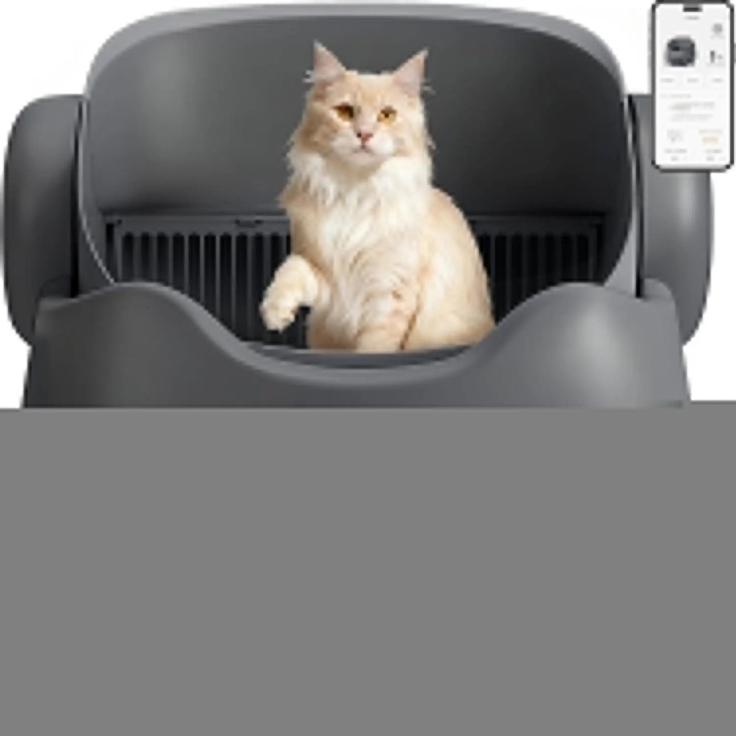 Automatic Litter Box Open Top: Self Cleaning Cat Litter Box Smart with WiFi App Control, Extra Large & Safety, Customized