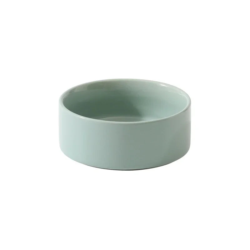 Big Dogs Bowl Double Ceramic Elevated Pet Food Water Bowl Small Medium Large Dog Feeding Supplies with Wooden Stand
