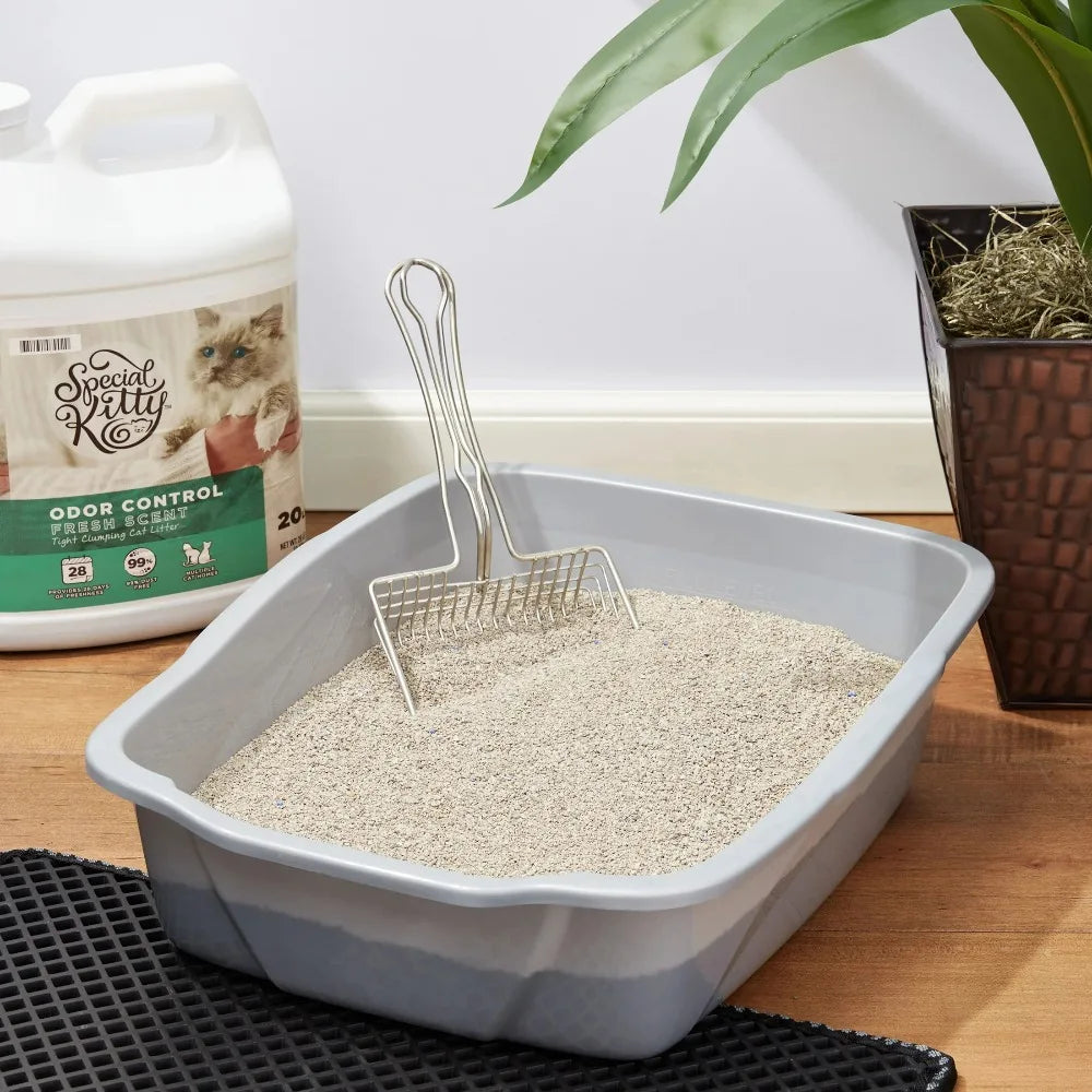 4-Pack Special Kitty Clumping Clay Cat Litter Fresh Scent 20lbs Jug Odor Control Fast Clumping Cat Sand for All Cats